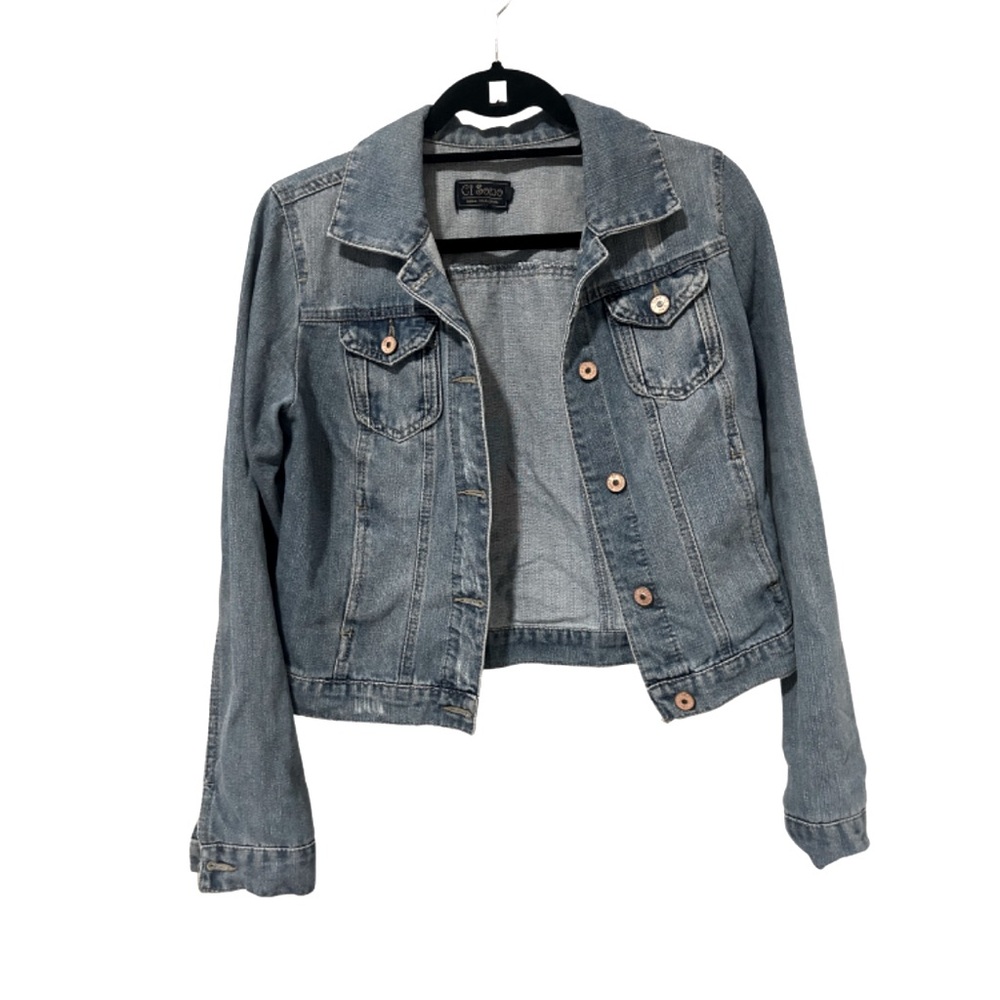 Vintage 90s Ci Sono Denim Jean Jacket | Size S